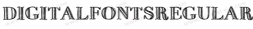 digitalfontsregular 8x字体转换